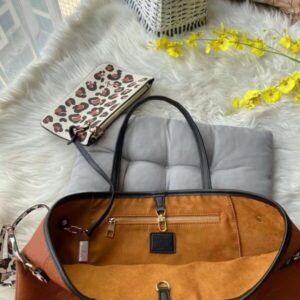 Louis_Vuitton_LV M58525 Neverfull Tote Bag Premium Quality With Extra Pouch & Dust Bag (Camel - 558)