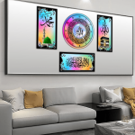 Premium Acrylic Ayatul Kursi Islamic Wall Art Big Size 4 piece Set