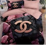 Premium Brand LV Black 5 D printing King Size 108×108 Inches