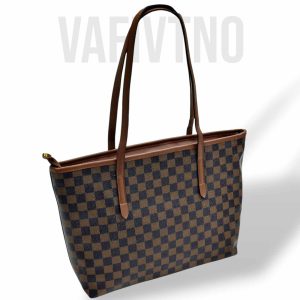Women Checked Tote Bag