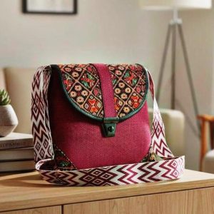 Joot Women Black Embroidered Sling Bag