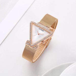 Guess Ladies Analog Dial Rose Gold Replica