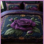 Faux Quilting Effects Digital Prints Super King Size 7D Multicolor 11 110x114