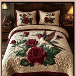 Faux Quilting Effects Digital Prints Super King Size 7D Multicolor 11 110x125