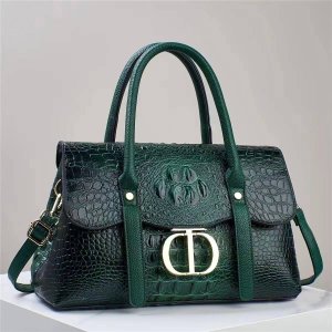 Luxury Croc Texture Handbag for Women 9*13