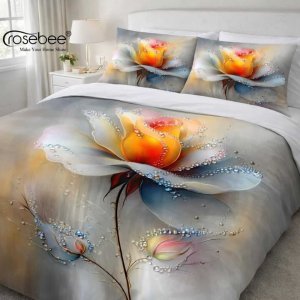 7D Digital King Size Bedsheets By Rosebee Size108*128