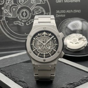 Mens Hublot Skeleton Collection Watch Date Display Feature