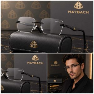May Bach Sunglass Frame Fiber Lens Unisex with OG Box