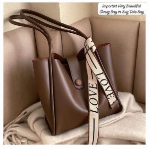 Imported Premium Bag in-Bag 2 Piece Tote Set