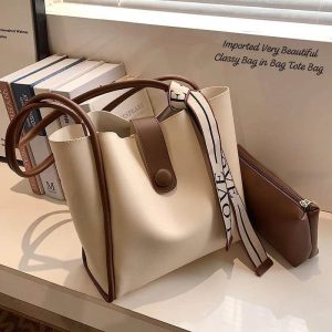 Imported Premium Bag in-Bag 2 Piece Tote Set