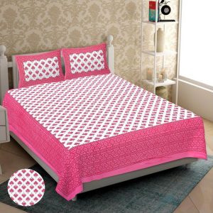 Rajasthani Print Jaipuri Samrat Bedsheets 90 x 100 Inches