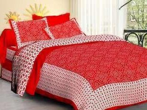 Rajasthani Print Jaipuri Samrat Bedsheets 90 x 100 Inches