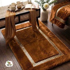Imported Luxury Rugs Greek Border Design With Gold Finish
