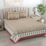 Kaya Pure cotton King Size Bedsheet 95*119