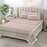 Kaya Pure cotton King Size Bedsheet 95*123