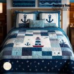 Fantasy King Faux Quilting Effects 7D Digital Panel Super King Bedsheet Set 110 × 110 Inches