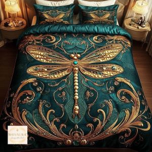 Fantasy King Faux Quilting Effects 7D Digital Panel Super King Bedsheet Set 110 × 110 Inches