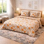 Makhmal 7D Digital Print King Size Bedsheet Set 108 × 108 Inches