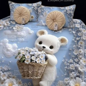 Digital 7D Printing  Single bedsheet For kids