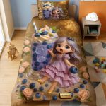 Digital 7D Printing  Single bedsheet For kids