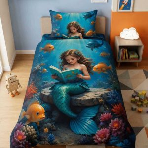 Digital 7D Printing  Single bedsheet For kids