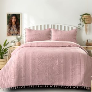 New Launch Premium Tussels Bedcover Set 3 PCS Set