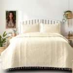New Launch Premium Tussels Bedcover Set 3 PCS Set