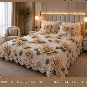 New Faux Weaving 11D Effects Digital Prints Superking Size