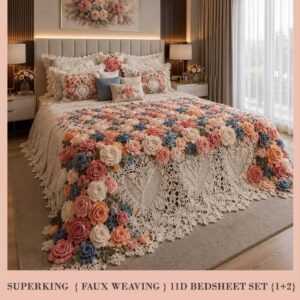 New Faux Weaving 11D Effects Digital Prints Superking Size