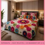 New Faux Weaving 11D Effects Digital Prints Superking Size