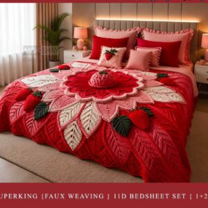 New Faux Weaving 11D Effects Digital Prints Superking Size