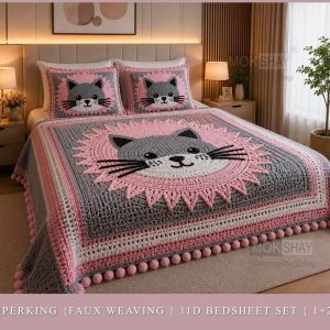 New Faux Weaving 11D Effects Digital Prints Superking Size