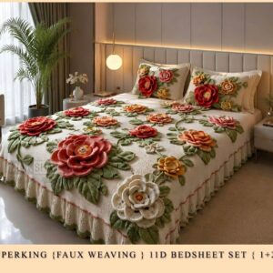 New Faux Weaving 11D Effects Digital Prints Superking Size