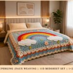 New Faux Weaving 11D Effects Digital Prints Superking Size