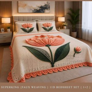 New Faux Weaving 11D Effects Digital Prints Superking Size