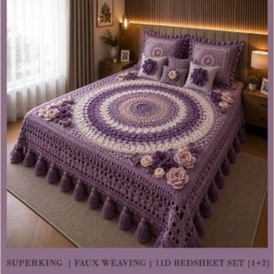 New Faux Weaving 11D Effects Digital Prints Superking Size