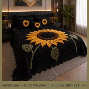 New Faux Weaving 11D Effects Digital Prints Superking Size