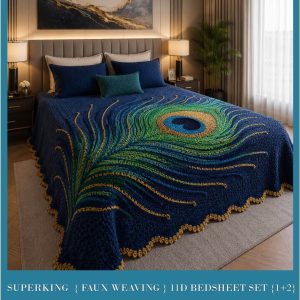 New Faux Weaving 11D Effects Digital Prints Superking Size