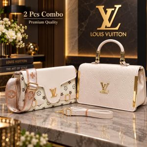 Premium Ladies Handbag+Sling Bag combo set size 8/6