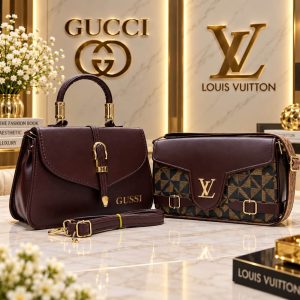 Premium Ladies Handbag+Sling Bag combo set size 8/6